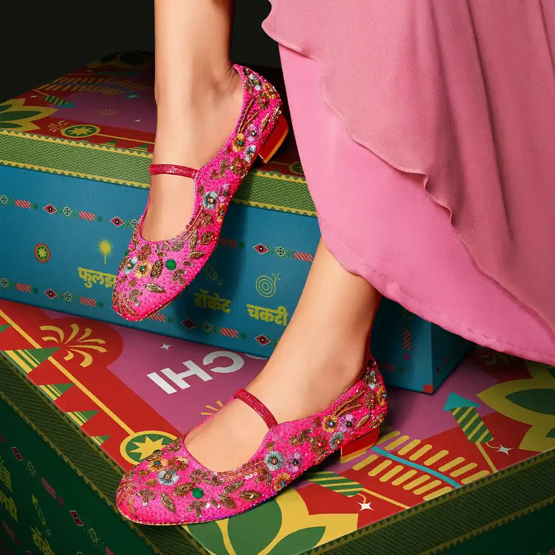 Women standing in white footwear